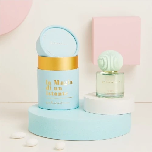 DIFFUSORE AZZURRO CON TAPPO IN GESSO - CLARALUNA 2025