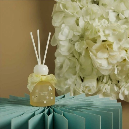 Bomboniera Profumatore Claraluna in Cristallo - Design e Fragranza 50ml cm.5x7,5 - Giallo