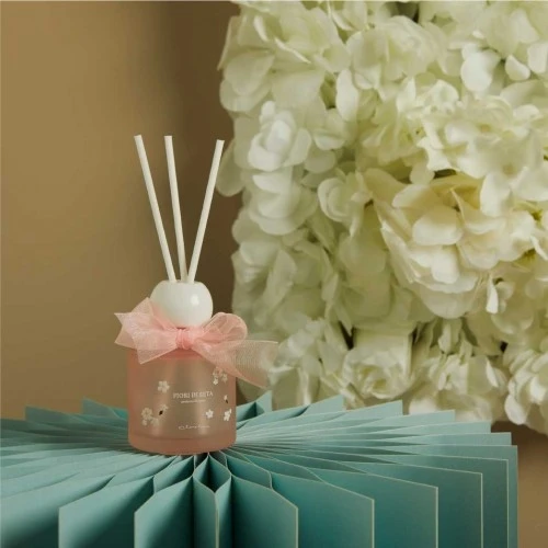 Bomboniera Profumatore Claraluna in Cristallo - Design e Fragranza 50ml cm.5x7,5 - Rosa