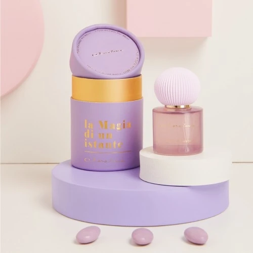 DIFFUSORE VIOLA CON TAPPO IN GESSO - CLARALUNA 2025