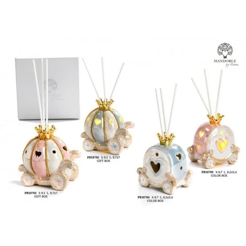 DIFFUSORE CARROZZA FIABE 8,7 CM. C/LUCE AVANA