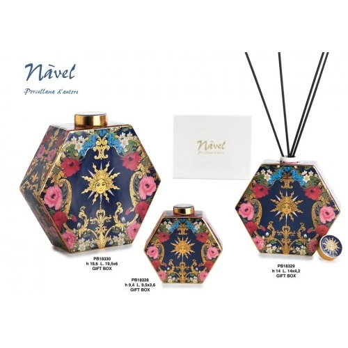 PROFUMATORE RE SOLE 14 CM. PORCELLANA