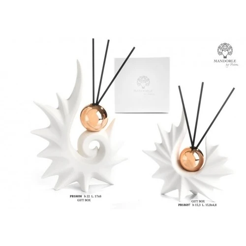 PROFUMATORE SFERA RAME 22 CM PORCELLANA GIFT BOX