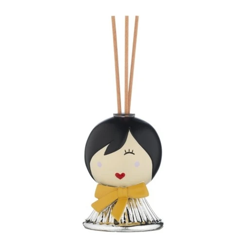 DIFFUSORE BELLE EPOQUE CON CIUFFO E FIOCCO SENAPE