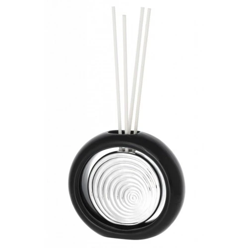 DIFFUSORE DISCO STILIZZATO Diam. 10 NERO E ARGENTO