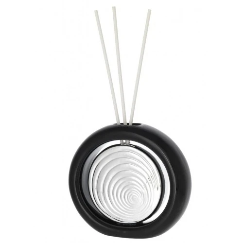 DIFFUSORE DISCO STILIZZATO Diam. 15 NERO E ARGENTO