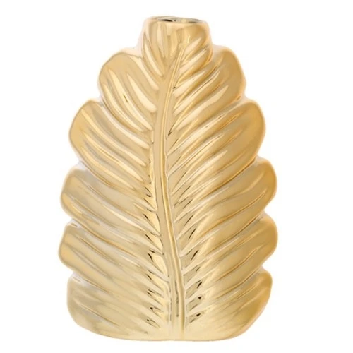 DIFFUSORE FOGLIA STILIZZATA DORATA