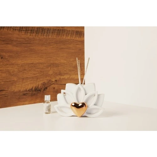 DIFFUSORE LOTO C/CUORE RAME