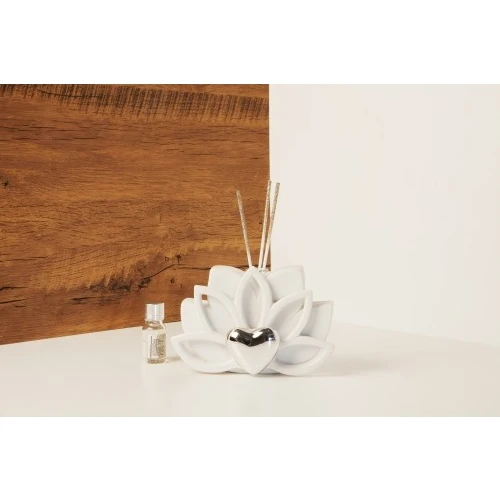 DIFFUSORE LOTO C/CUORE SILVER