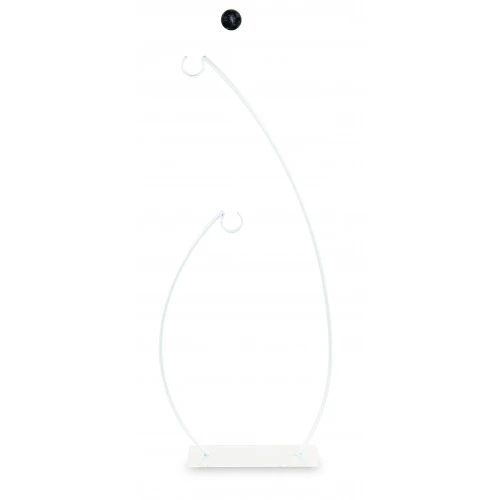 DISPLAY METALLO BIANCO 2 GANCI
