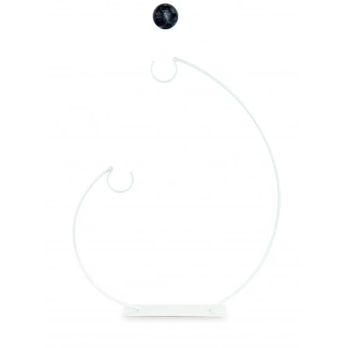 DISPLAY METALLO BIANCO 2 GANCI