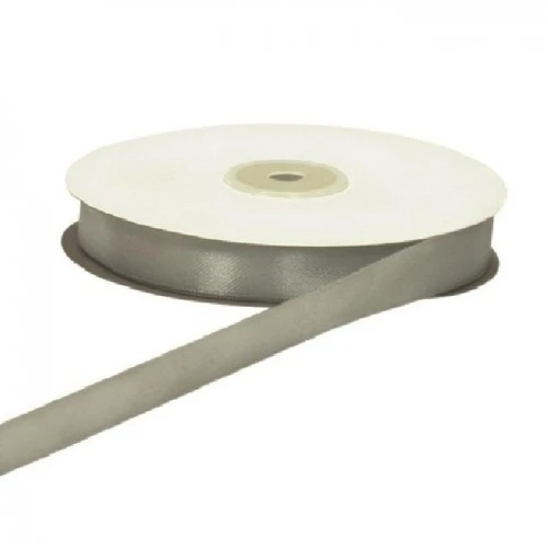 NASTRO DOPPIO RASO ARGENTO 10MM 50MT 