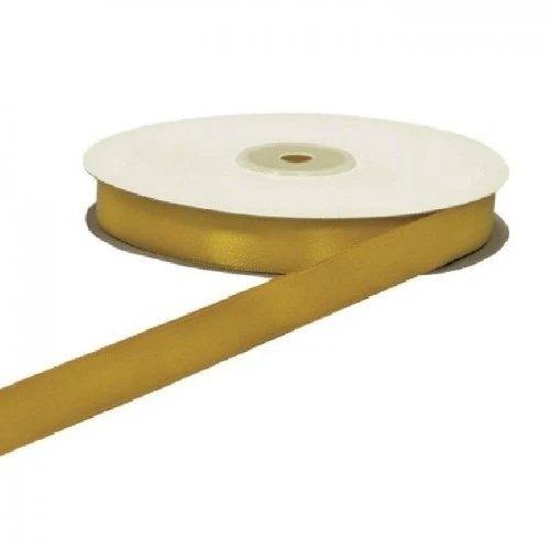 NASTRO DOPPIO RASO ORO 25MM 50MT 