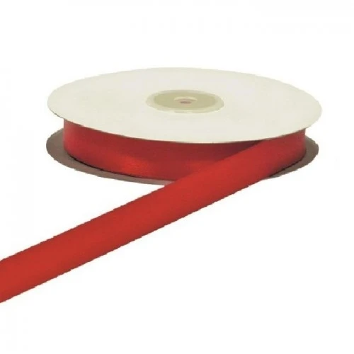 NASTRO DOPPIO RASO ROSSO 25MM 50MT 
