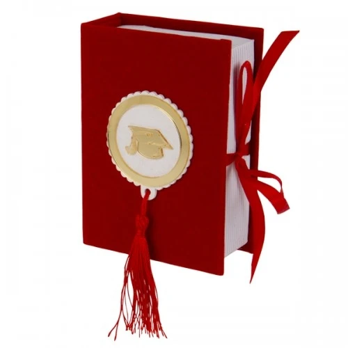 CONFETTI LAUREA DOTTOR LIBRO GRANDE CM.8,5X12 RED 