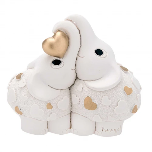 ELEFANTE BIANCO COPPIA 9*8