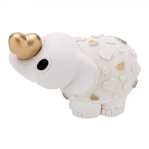 ELEFANTE BIANCO CUORI 9*7