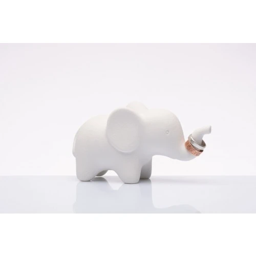 Bomboniera matrimonio solidale: Elefantino porta anelli Cuorematto