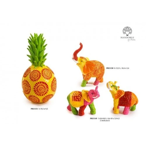 ELEFANTE STIL. 13.5 CM. RESINA
