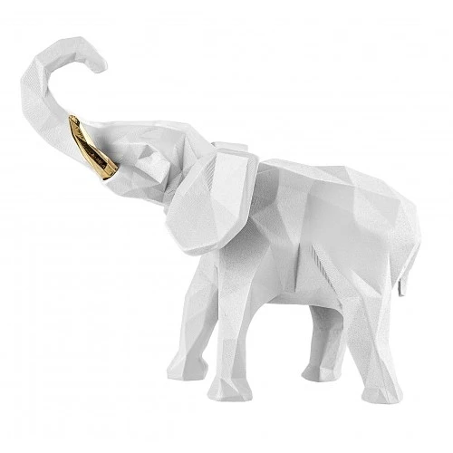 ELEFANTE STIL. 9X11 BIANCO