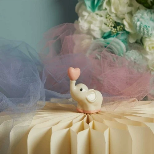 Bomboniere Nascita e Battesimo Claraluna: Elefantino Economico a soli 3,90€ - Rosa cm. 6x3,3x7,5