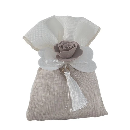 PORTA CONFETTI EPOQUE BAG CM 10X13 TORTORA 