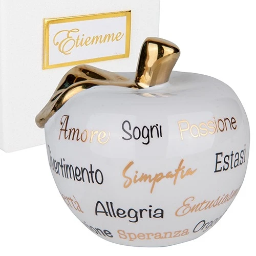 BOMBONIERA ESTASI MELA BIANCA DM.20 H.20 CON BOX 1/8