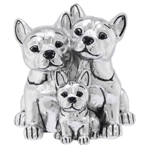 FAMIGLIA DI BULLDOG CON CUORI