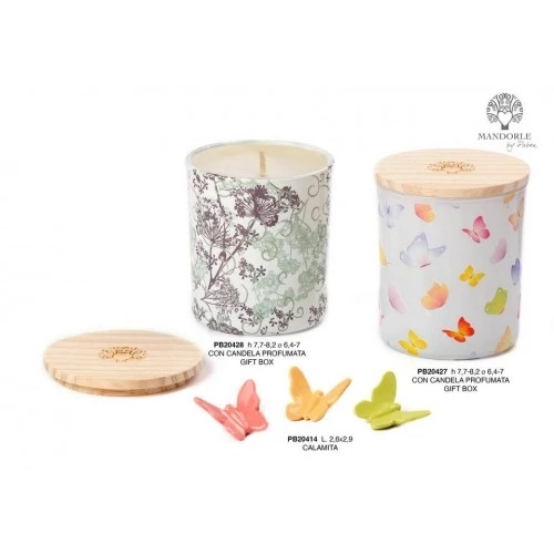 FARFALLA 2.6 CM. PORCELLANA CALAMITA