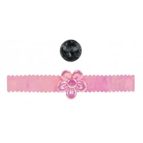 FASCETTA ROSA CON FIORE