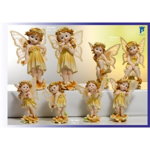 FATINA CON FUNGO 14 CM. RESINA