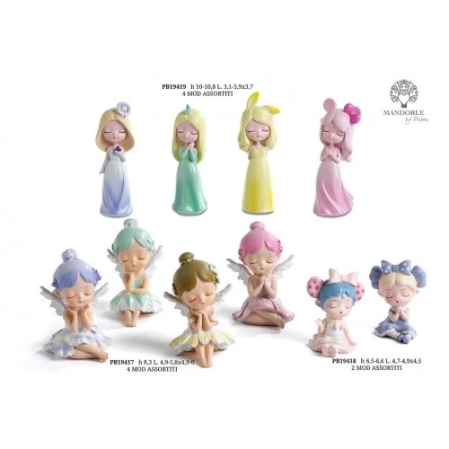 FATINA SEDUTA 8.3 CM. RESINA