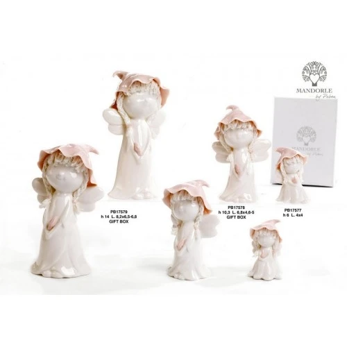 BOMBONIERA FATINA SPIRITOSA 6 CM. PORCELLANA