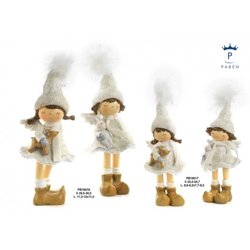 FATINA 30.5 CM. RESINA-STOFFA