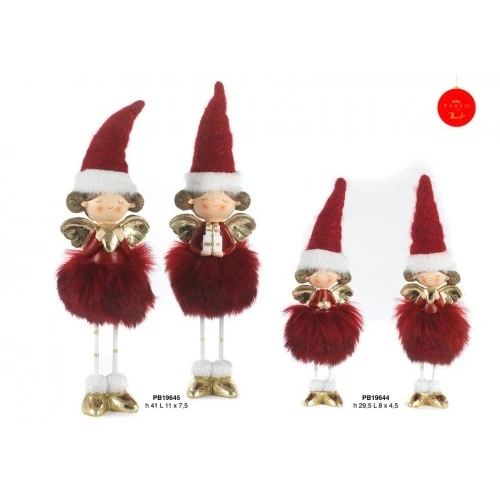 FATINA SPIR. CON CAPPELLO 29.5 CM. 2 AS. RESINA STOFFA