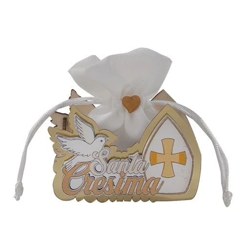 SACCHETTINO CONFETTI PER CRESIMA CM.8,5