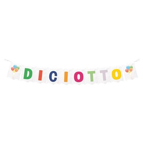 FESTONE DICIOTTO DA APPENDERE 