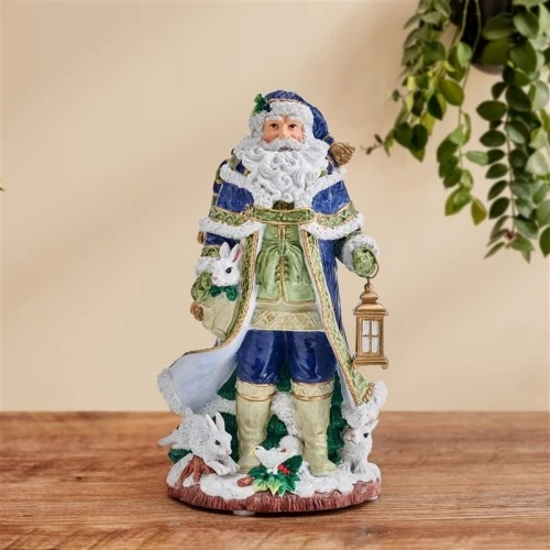 BABBA NATALE CERAMICA BLU