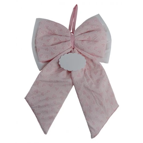 FIOCCO CUORI ROSA CM.33 H.50 