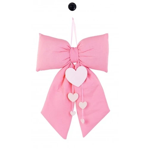 FIOCCO NASCITA ROSA IMBOTTITO C/CUORI