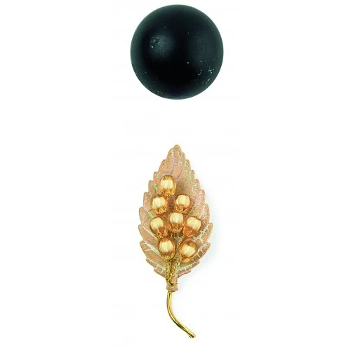 FOGLIA CON GRAPPOLO BEIGE