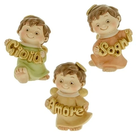 ANGIOLETTO IN CERAMICA CONF. ASSORTITE 5 CM