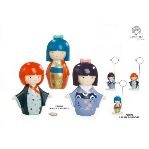 GIAPPONESINA/CLIP PORT. 5.6 CM. 3 AS. RESINA