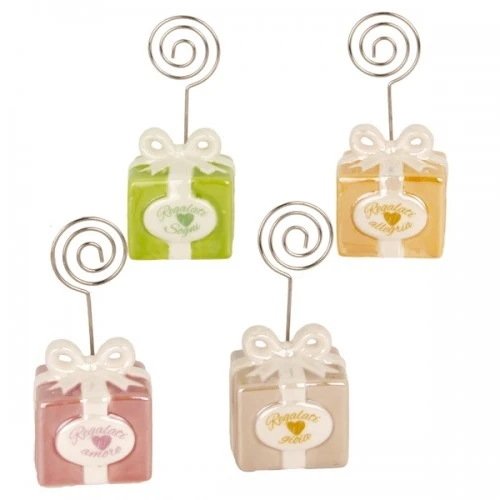 BOMBONIERA - GIFT MEMOCLIP CM.4,5 H.10 