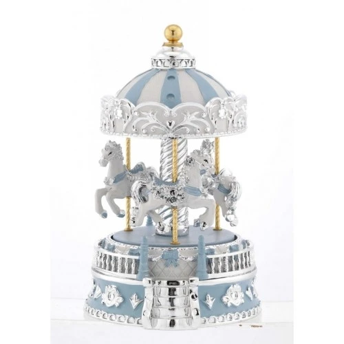 GIOSTRA CON CAVALLI AZZURRI E CUPOLA H. 23