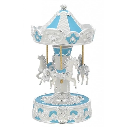 GIOSTRA CON CAVALLI AZZURRI GRANDE - CARILLON