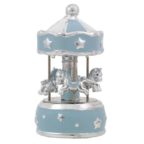 GIOSTRA CON LUCI CARILLON CELESTE