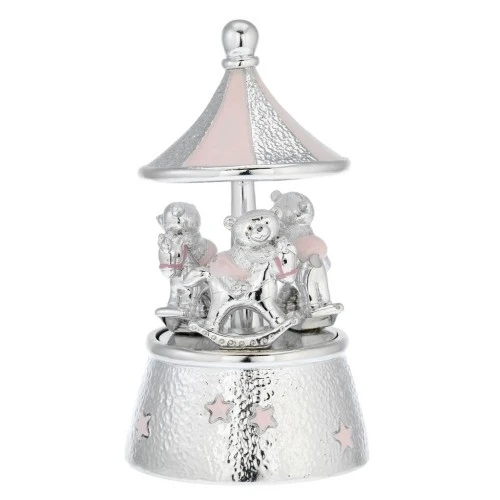 GIOSTRA CON ORSETTI A DONDOLO ROSA