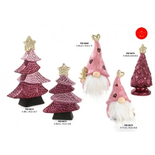 GNOMO SPIR. CON BARBA FINTA 24.2 CM. TERRACOTTA