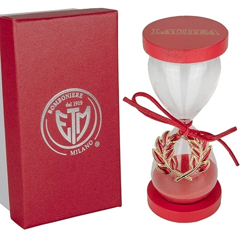 GOLD ALLORO CLESSIDRA H.11,5 CON BOX 